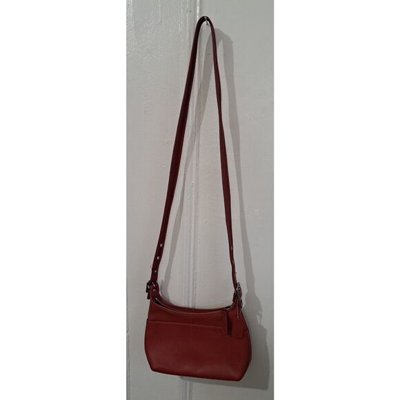 Vintage Womens Coach CLASSIC old LEGACY HOBO RED leather small Handbag 9136 - Picture 1 of 10